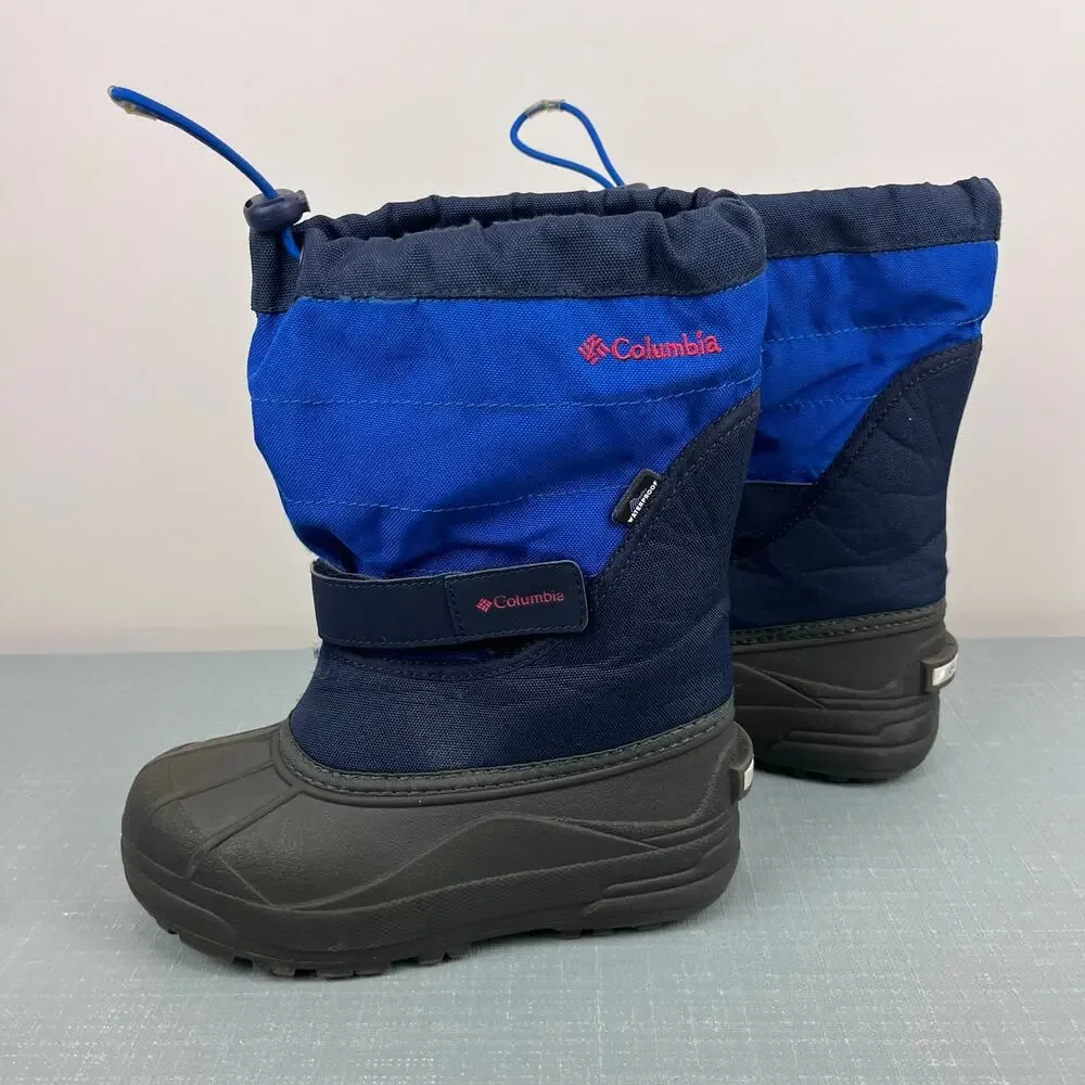 Columbia Children Powderbug Plus II Winter Snow Boots Blue 2